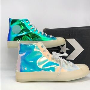 Converse Chuck 70 Hi White Iridescent 163786C Men’s Sneakers - Size 11
